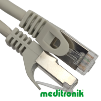 Patchcord S/FTP (SSTP) LSZH miedziany kat.6A (klasa EA) linka szary dł.3m kabel ekranowany LAN RJ45