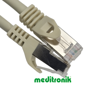 Patchcord UTP kat.5E (klasa D) linka szary dł.0,5m kabel nieekranowany LAN RJ45