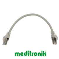 Patchcord S/FTP (SSTP) LSZH miedziany kat.6A (klasa EA) linka szary dł.0,25m kabel ekranowany LAN RJ45