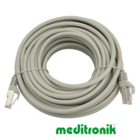 Patchcord S/FTP (SSTP) LSZH miedziany kat.6A (klasa EA) linka szary dł.15m kabel ekranowany LAN RJ45 Patchcord S/FTP (SSTP) LSZH miedziany kat.6A (klasa EA) linka szary dł.15m kabel ekranowany LAN RJ45