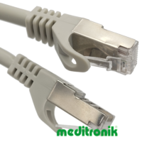 Patchcord S/FTP (SSTP) LSZH miedziany kat.6A (klasa EA) linka szary dł.20m kabel ekranowany LAN RJ45