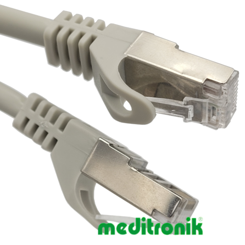 Patchcord S/FTP (SSTP) LSZH miedziany kat.6A (klasa EA) linka szary dł.20m kabel ekranowany LAN RJ45