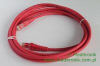 Patchcord RJ45 Kat.6 3m U/UTP LSOH miedziany czerwony