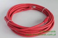 Patchcord RJ45 Kat.6 5m U/UTP LSOH miedziany czerwony
