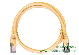 Patchcord RJ45 Kat.6 10m S/FTP LSOH miedziany szary