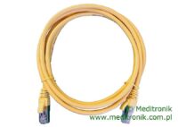 Patchcord FTP miedziany kat.6 (klasa E) linka żółty dł.2m kabel ekranowany LAN RJ45