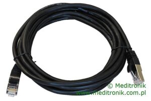 Patchcord FTP miedziany kat.6 (klasa E) linka żółty dł.0,5m kabel ekranowany LAN RJ45