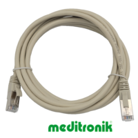 Patchcord FTP miedziany kat.6 (klasa E) linka szary dł.3m kabel ekranowany LAN RJ45