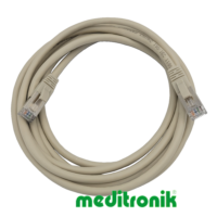 Patchcord FTP miedziany kat.6 (klasa E) linka szary dł.3m kabel ekranowany LAN RJ45