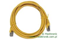 Patchcord FTP miedziany kat.6 (klasa E) linka żółty dł.3m kabel ekranowany LAN RJ45