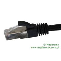 Patchcord FTP miedziany kat.6 (klasa E) linka czarny dł.10m kabel ekranowany LAN RJ45