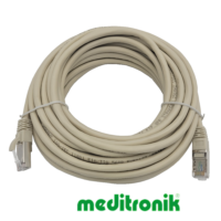 Patchcord FTP miedziany kat.6 (klasa E) linka szary dł.10m kabel ekranowany LAN RJ45