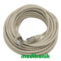 Patchcord FTP miedziany kat.6 (klasa E) linka szary dł.10m kabel ekranowany LAN RJ45