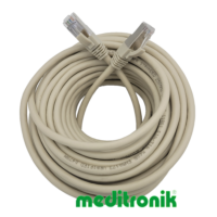 Patchcord FTP miedziany kat.6 (klasa E) linka szary dł.15m kabel ekranowany LAN RJ45