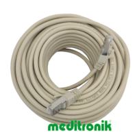 Patchcord FTP miedziany kat.6 (klasa E) linka szary dł.20m kabel ekranowany LAN RJ45