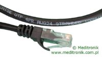 Patchcord RJ45 Kat.5e 0,5m U/UTP PVC miedziany czarny