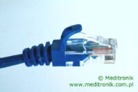 Patchcord RJ45 Kat.5e 0,5m U/UTP PVC miedziany niebieski