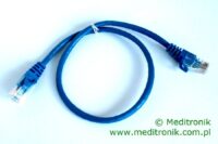 Patchcord RJ45 Kat.5e 0,5m U/UTP PVC miedziany niebieski