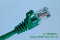 Patchcord RJ45 Kat.5e 0,5m U/UTP PVC miedziany zielony