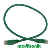 Patchcord UTP miedziany kat.6 (klasa E) linka zielony dł.0,5m kabel nieekranowany LAN RJ45