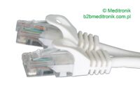 Patchcord RJ45 kat.5e dł.0,5m U/UTP PVC miedziany biały