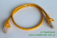 Patchcord RJ45 Kat.5e 0,5m U/UTP PVC miedziany żółty