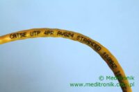 Patchcord RJ45 Kat.5e 0,5m U/UTP PVC miedziany żółty