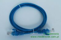 Patchcord RJ45 Kat.5e 1m U/UTP PVC miedziany niebieski