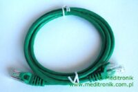 Patchcord RJ45 Kat.5e 1m U/UTP PVC miedziany zielony