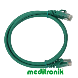 Patchcord UTP miedziany kat.6 (klasa E) linka zielony dł.1m kabel nieekranowany LAN RJ45