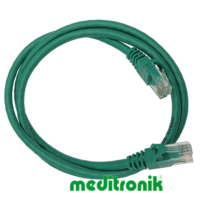 Patchcord UTP miedziany kat.6 (klasa E) linka zielony dł.1m kabel nieekranowany LAN RJ45