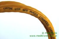 Patchcord RJ45 Kat.5e 1m U/UTP PVC miedziany żółty