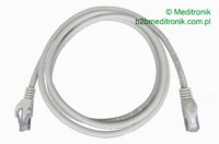 Patchcord UTP miedziany kat.6 (klasa E) linka szary dł.1,5m kabel nieekranowany LAN RJ45