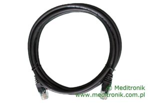 Patchcord RJ45 Kat.5e 2m U/UTP PVC miedziany czarny