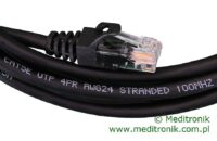 Patchcord RJ45 Kat.5e 2m U/UTP PVC miedziany czarny