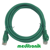 Patchcord UTP miedziany kat.6 (klasa E) linka zielony dł.2m kabel nieekranowany LAN RJ45