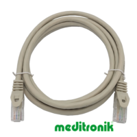 Patchcord UTP miedziany kat.6 (klasa E) linka szary dł.2m kabel nieekranowany LAN RJ45