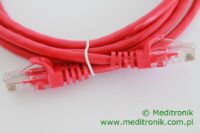 Patchcord RJ45 Kat.5e 2m U/UTP PVC miedziany czerwony