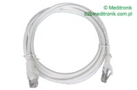 Patchcord RJ45 kat.5e dł. 2m U/UTP PVC miedziany biały