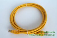 Patchcord RJ45 Kat.5e 2m U/UTP PVC miedziany żółty