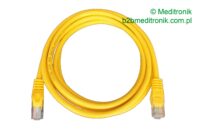 Patchcord miedziany UTP dł.2,5m kat.5e kolor żółty
