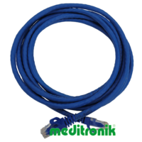 Patchcord UTP miedziany kat.6 (klasa E) linka niebieski dł.3m kabel nieekranowany LAN RJ45
