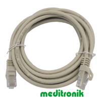 Patchcord UTP miedziany kat.6 (klasa E) linka szary dł.3m kabel nieekranowany LAN RJ45