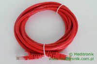 Patchcord RJ45 Kat.5e 3m U/UTP PVC miedziany czerwony