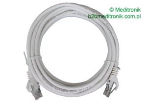 Patchcord RJ45 kat.5e dł. 3m U/UTP PVC miedziany biały