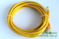 Patchcord RJ45 Kat.5e 3m U/UTP PVC miedziany żółty