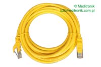 Patchcord miedziany UTP dł.3,5m kat.5e kolor żółty