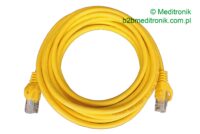 Patchcord miedziany UTP dł.3,5m kat.5e kolor żółty
