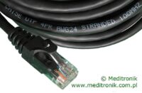 Patchcord RJ45 Kat.5e 5m U/UTP PVC miedziany czarny