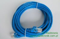 Patchcord RJ45 Kat.5e 5m U/UTP PVC miedziany niebieski